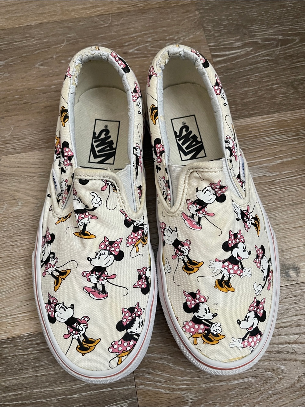 Vans x Disney Minnie Mouse slip on shoes 5w - Picture 2 of 7